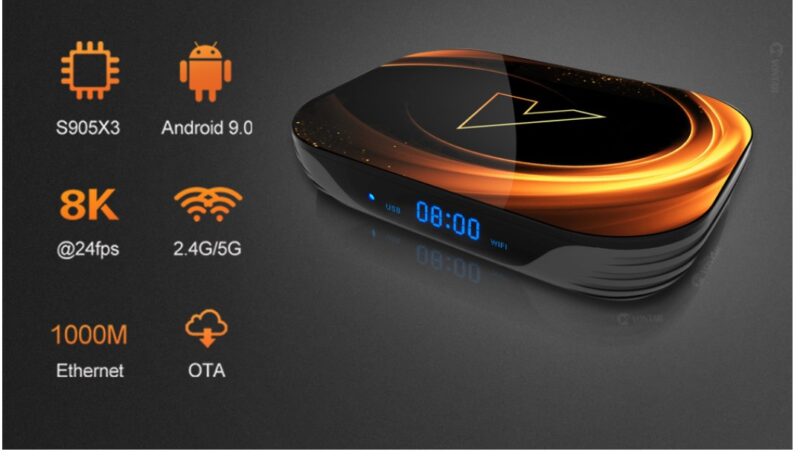 Fire Storm Design Android TV Box