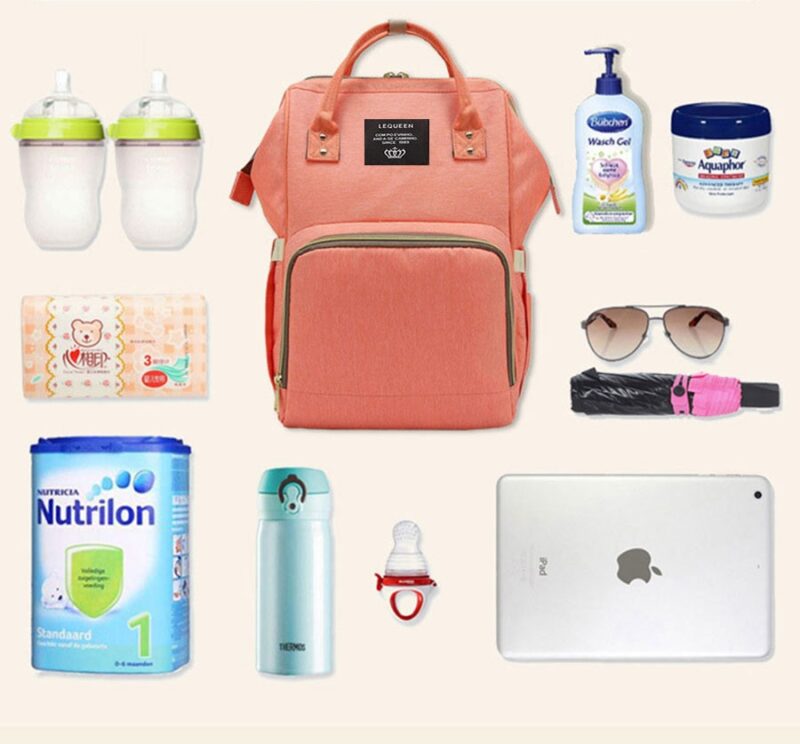 Large Capacity Canvas Nappy Bag