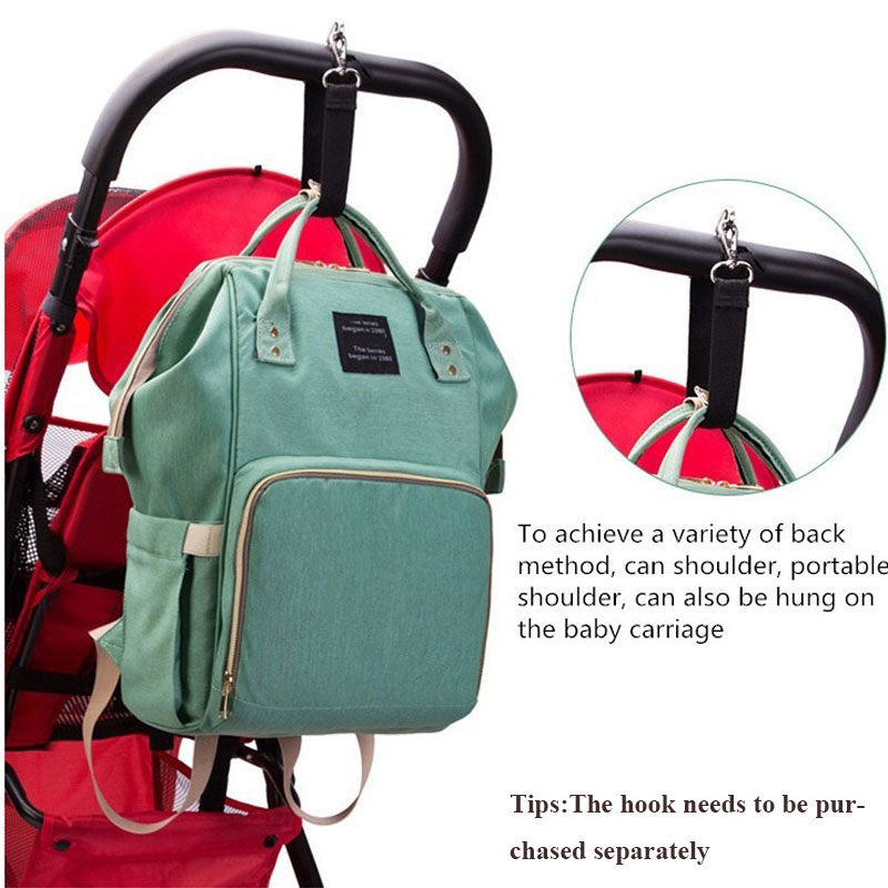 Large Capacity Canvas Nappy Bag