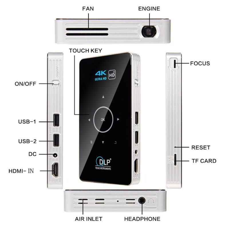 Mini WiFi 4K Portable Projectors