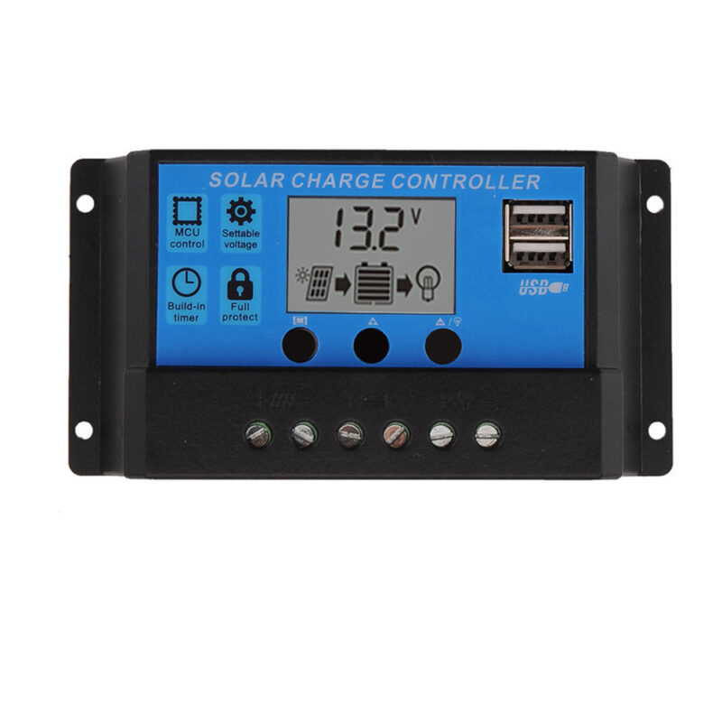 Solar Charge Controller With LCD Dual USB Solar Cell Panel