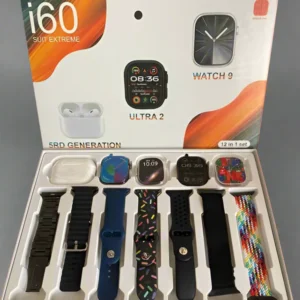 I60 suit Extreme smart watch 12 in 1 Set Available in Golden & Grey Set