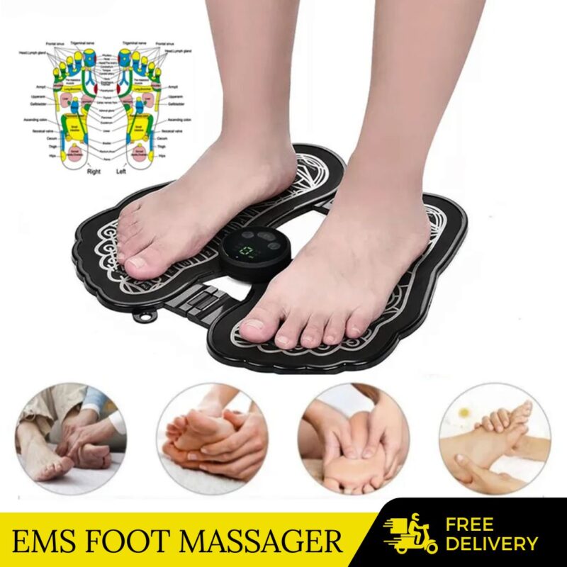 EMS Foot Massager Pad - Electrotherapy Aid for Pain Relief